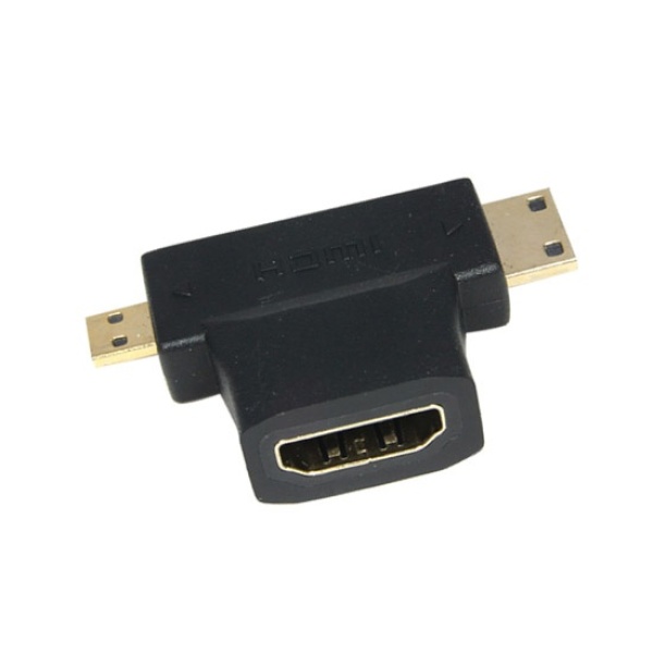 마하링크 HDMI(F) to 미니or마이크로 HDMI(M) 변환젠더 [ML-H013] [블랙]