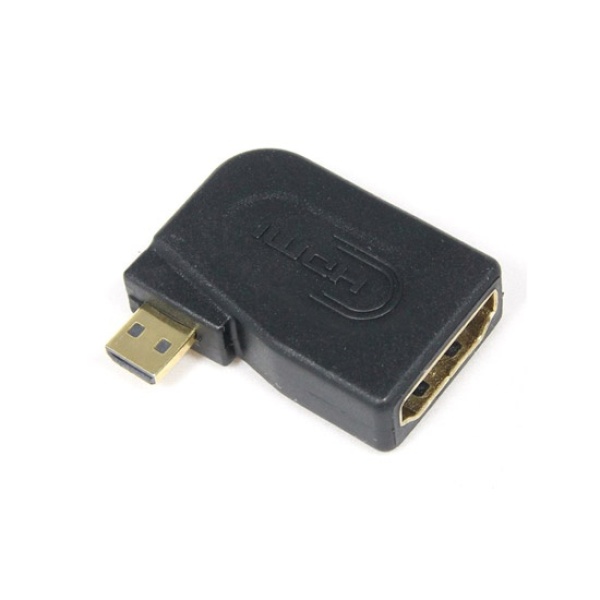 마하링크 HDMI(F) to 마이크로 HDMI(M) 오른쪽꺾임형 변환젠더 [ML-H012] [블랙]