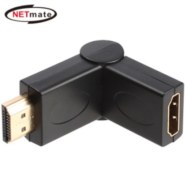 NETmate HDMI(M/F) 회전젠더 [NM-HG16] [블랙]
