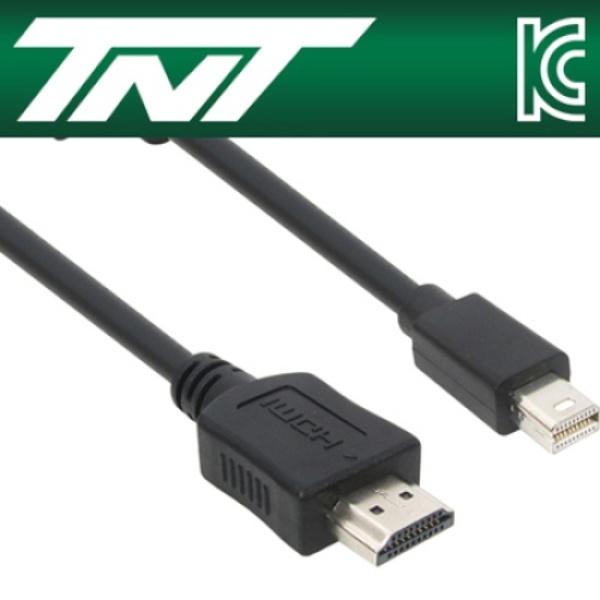 Mini DisplayPort 1.1 to HDMI 변환케이블, 락킹 커넥터, NM-TNT80 [블랙/3m]