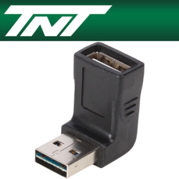 TNT USB(F/M) 꺾임 연장젠더 [NM-TNTR13] [블랙]