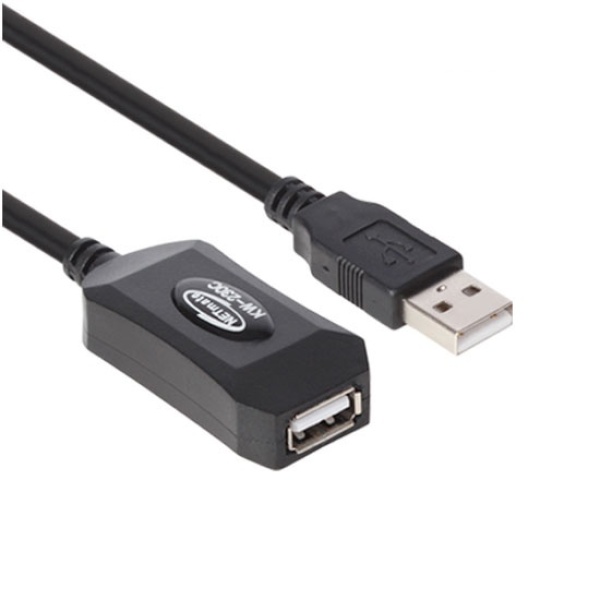 NETmate USB2.0 연장 리피터 케이블 [AM-AF] 5M [KW-230C]