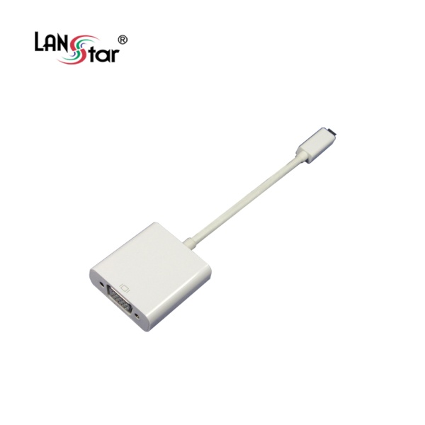 랜스타 Micro HDMI to VGA 컨버터, 오디오 지원 [LS-HDD2VGA] [화이트]