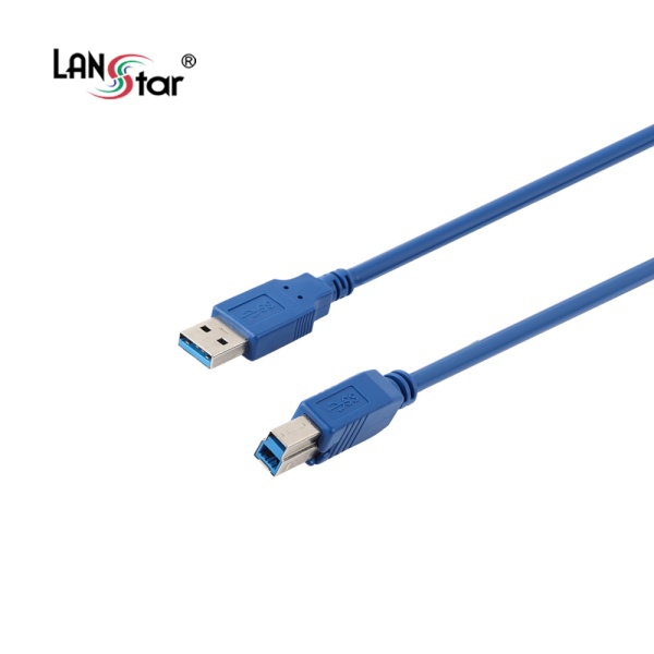 [AM-BM] USB-A 3.0 to USB-B 3.0 변환케이블, LS-USB3.0-AMBM-1M [블루/1m]