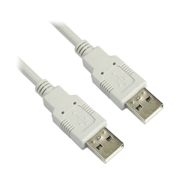 [AM-AM] USB-A 2.0 to USB-A 2.0 케이블, NETmate, NMC-UA2100H [화이트/10m]