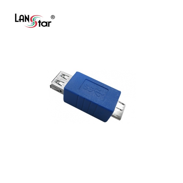 랜스타 USB(F) to MicroB(M) 변환젠더 [LS-USB3B-AFMBM] [블루]