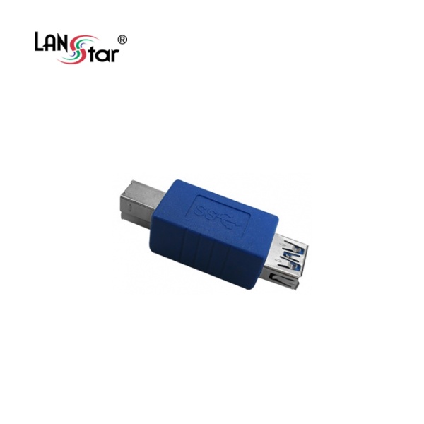 [AF-BM] USB-A 3.0 to USB-B 3.0 F/M 변환젠더, LS-USB3B-AFBM [블루]
