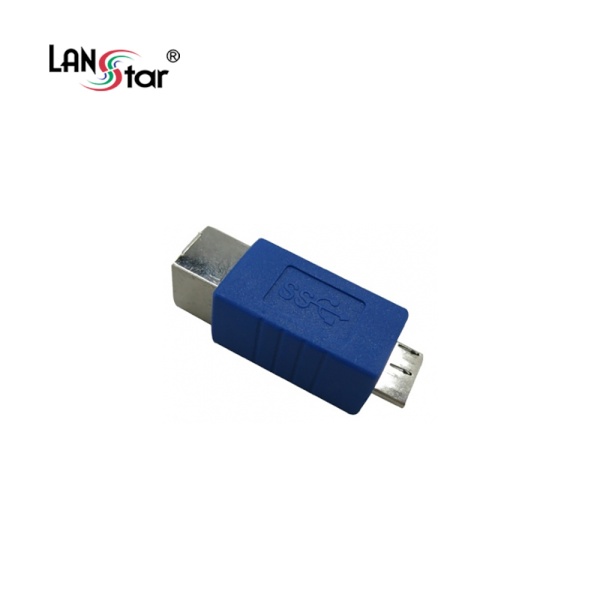 랜스타 USB(F) to MicroB(M) 변환젠더 [LS-USB3B-BFMBM] [블루]