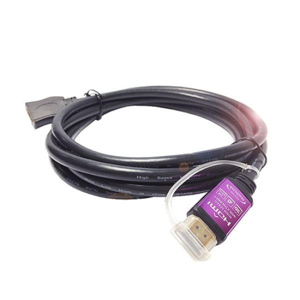 HDMI to HDMI 1.4 M/F 연장케이블, 한쪽 퍼플메탈, ML-HF020 [2m]