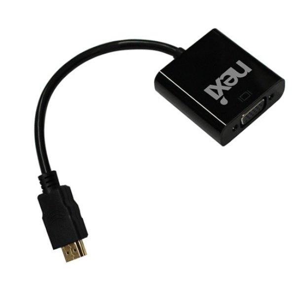 넥시 HDMI to VGA 컨버터, 오디오 미지원 [NX181] [NX-HV01] [블랙]