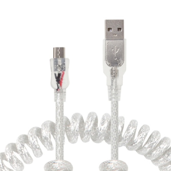 NETmate 마이크로 5핀 To USB 스프링 케이블 1.5M [NMC-UMB15C]