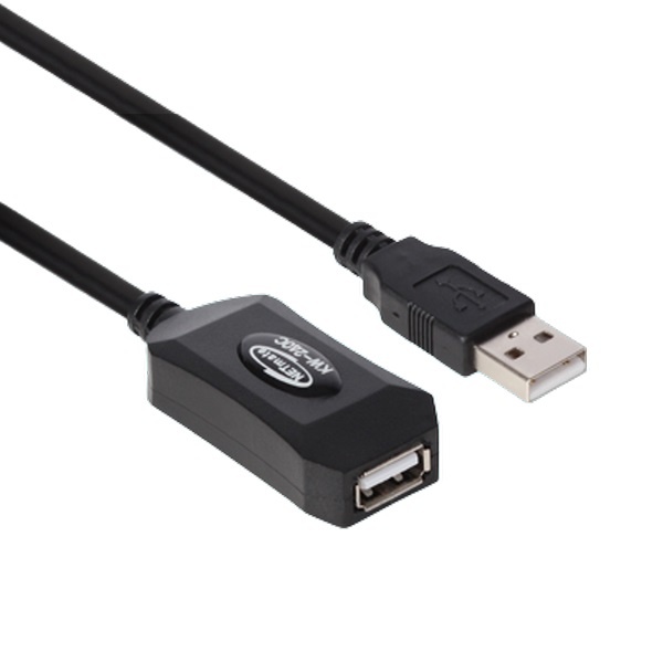 NETmate USB2.0 연장 리피터 케이블 [AM-AF] 7M [KW-240C]