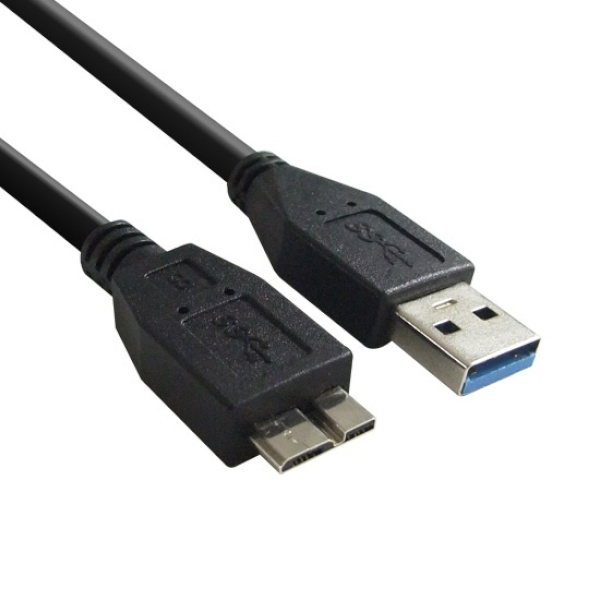 USB-A 3.0 to Micro B 3.0 변환케이블, DW-MICR3-0.5M [블랙/0.5m]