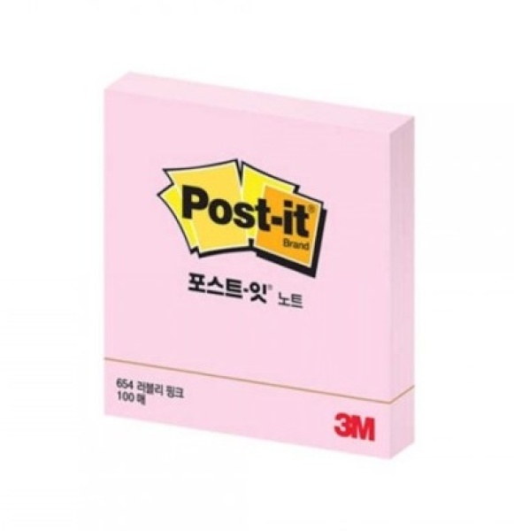 포스트잇-노트 654 [제품 선택] 러블리 핑크