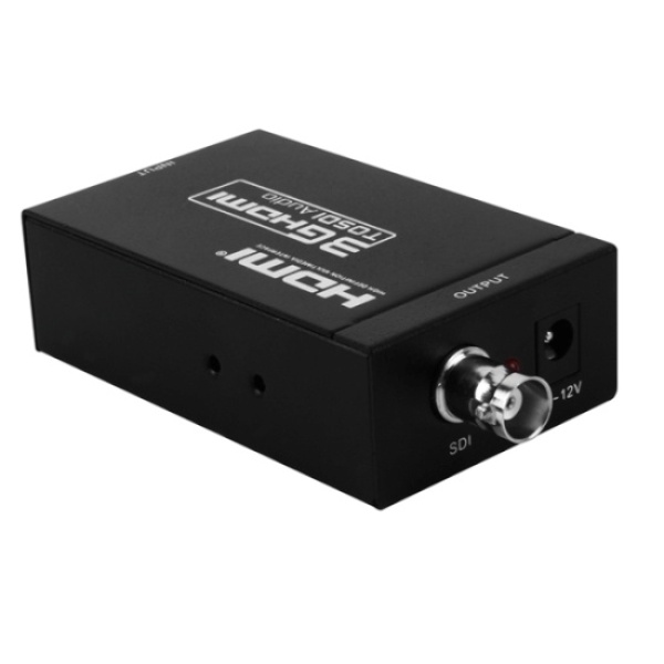 [이지넷유비쿼터스] 이지넷 HDMI to SDI 컨버터, 오디오 지원 [NEXT-124HSDC] [블랙]