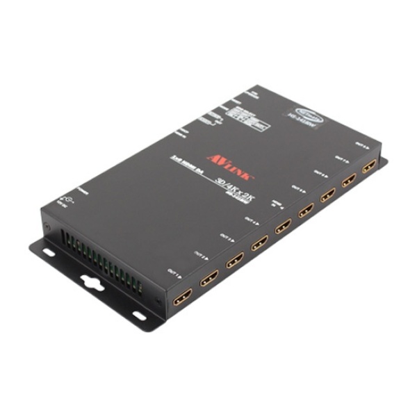 NETmate HS-1418IW [모니터 분배기/1:8/HDMI/4K/오디오 지원/벽면장착형]