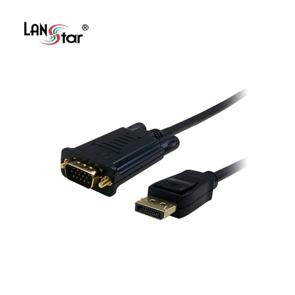 DisplayPort 1.1 to RGB(VGA) 변환케이블, 락킹 커넥터, LS-DP15-2M [2m]