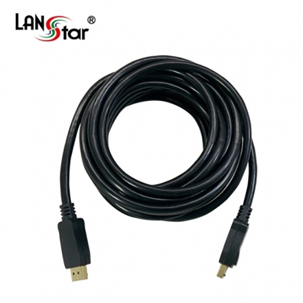 DisplayPort 1.2 케이블, 락킹 커넥터, LS-DP12MM-5M [블랙/5m]