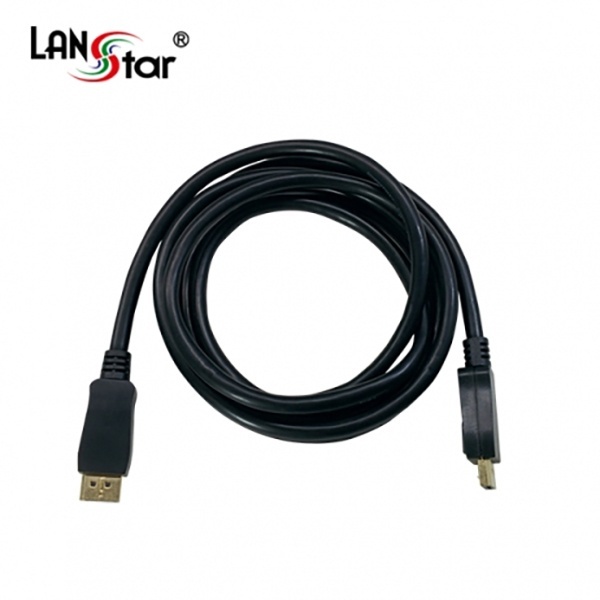 DisplayPort 1.2 케이블, 락킹 커넥터, LS-DP12MM-1M [블랙/1m]