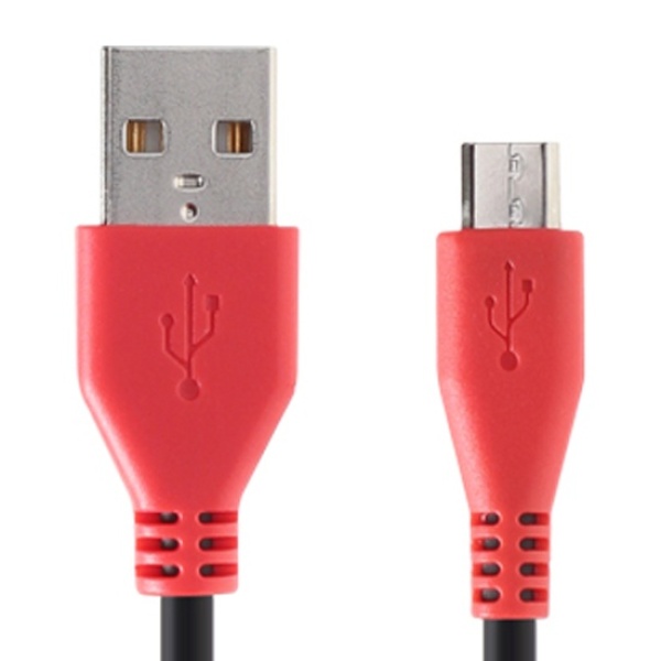USB-A 2.0 to Micro 5핀 고속 충전케이블, NETmate, NMC-FMB10 [레드/1m]