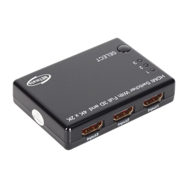 NETmate NM-HS302 [모니터 선택기/1:3/HDMI/4K/오디오 지원]