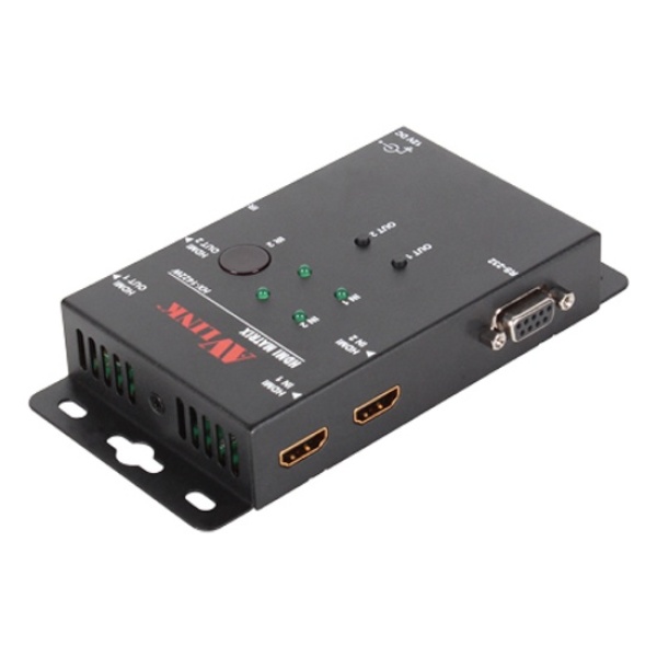 NETmate HX-1422W [모니터 매트릭스 분배기/2:2/HDMI/4K/오디오 지원/벽면장착형]