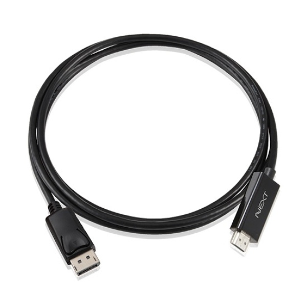 DisplayPort 1.1 to HDMI 1.4 변환케이블, 락킹 커넥터, NEXTLINK-DPHC120 [블랙/2m]