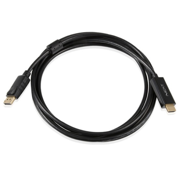 DisplayPort 1.2 to HDMI 2.0 변환케이블, 락킹 커넥터, NEXTLINK-DPHC230 [블랙/3m]