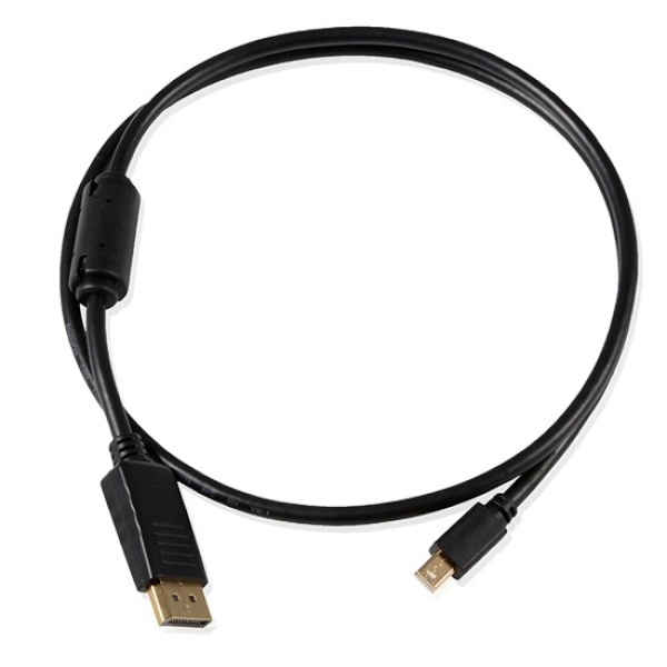 Mini DisplayPort 1.2 to DisplayPort 1.2 변환케이블, 락킹 커넥터, NEXTLINK-MDPC210 [블랙/1m]