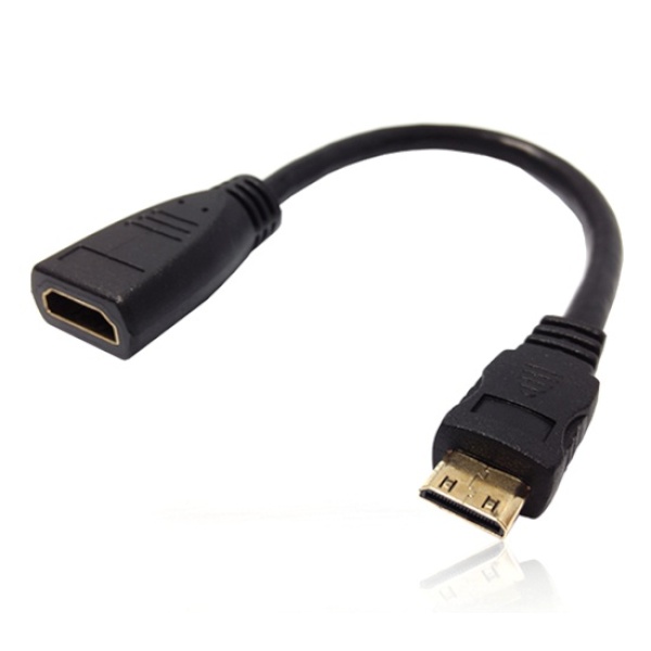 HDMI to Mini HDMI F/M 변환케이블, ML-H016 [블랙/0.15m]