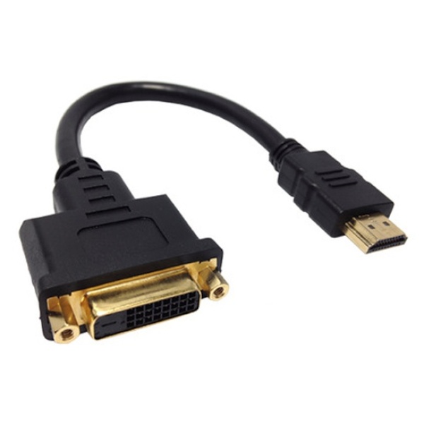 DVI-D to HDMI F/M 변환케이블, ML-H017 [블랙/0.15m]