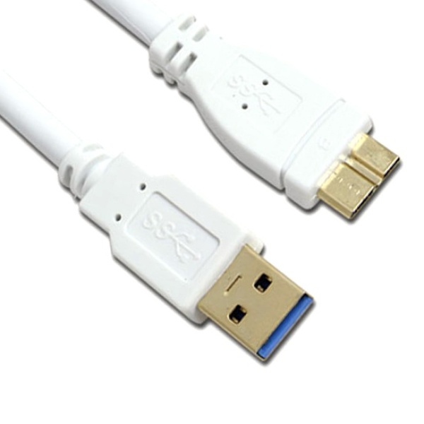마하링크 USB 3.0 케이블 [AM-Micro B] 3M [화이트/ML-UMB030]