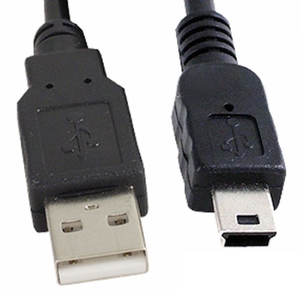 USB-A 2.0 to Mini 5핀 변환케이블, IN-UMN5P01 [블랙/1m]