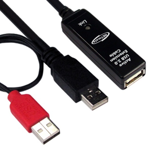 [AM-AF] USB-A 2.0 to USB-A 2.0 리피터 연장케이블, CBL-203A-20M [20m]