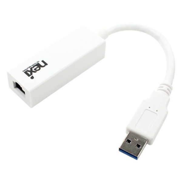 넥시 NX-USB3.0 LAN (유선랜카드/USB3.0/1000Mbps) 화이트 [NX351-1] [NX-UE30W]