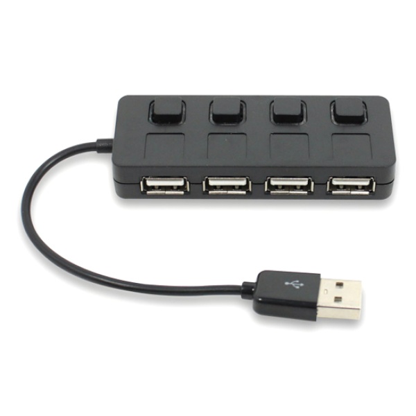 넥시 NX-USB355 (USB2.0허브/4포트/무전원) [블랙] [NX355]