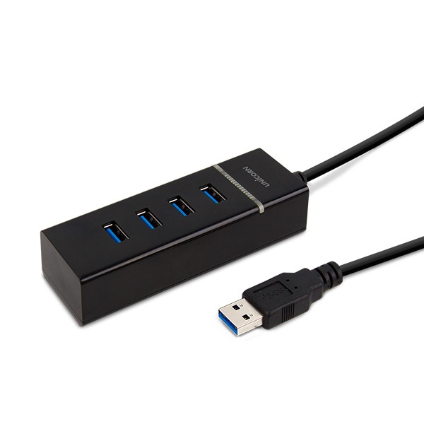 유니콘 RH-3040 (USB허브/4포트) [블랙] ▶ [무전원/USB3.0] ◀
