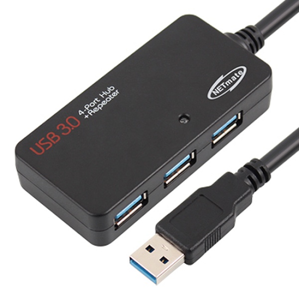 디바이스마트,컴퓨터/모바일/가전 > 네트워크/케이블/컨버터/IOT > 리피터/젠더/전원 케이블 > 리피터(증폭기),,USB-A 3.0 to USB-A 3.0 M/F 리피터 연장케이블, 허브 겸용, NMC-LA305 [5m],[USB 허브 연장 리피터] USB 3.0 / 최대 40M 거리 연장가능 / USB 4포트 / 무전원 or 유전원 가능 / 아답터 별도 (DC 5V-3A)