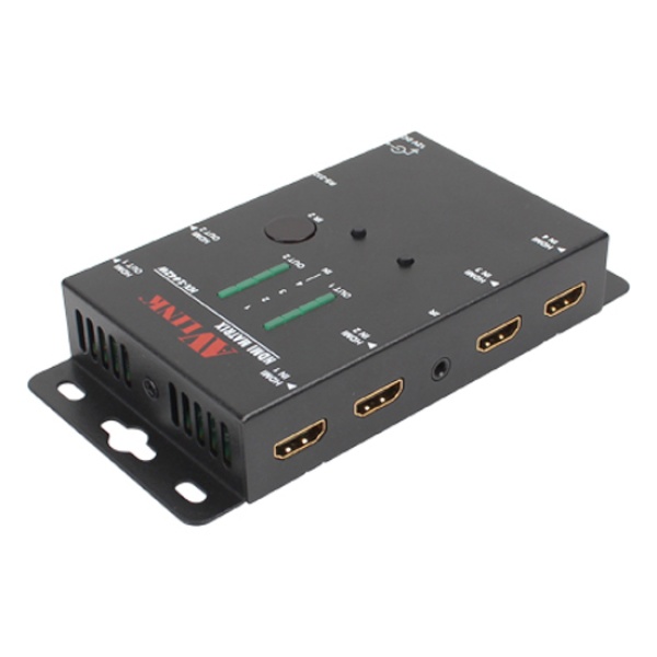 NETmate HX-1442W [모니터 매트릭스 분배기/4:2/HDMI/오디오 지원/벽면장착형]