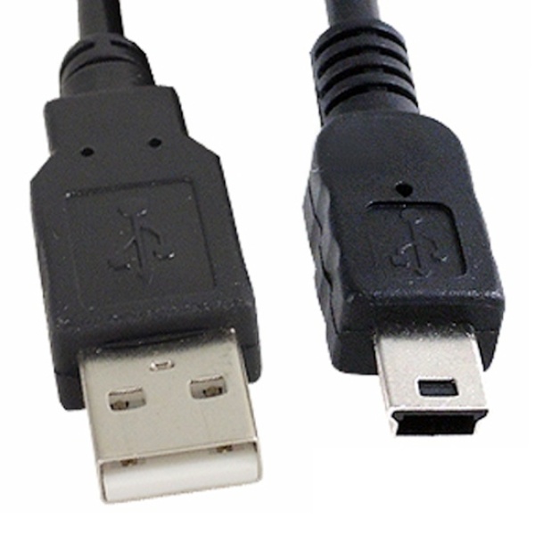 USB-A 2.0 to Mini 5핀 변환케이블, IN-UMN5P03 [블랙/3m]