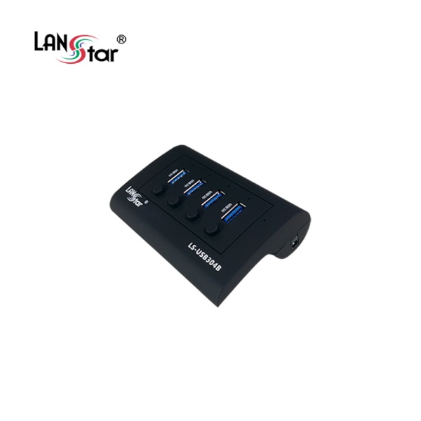 [LANStar] 랜스타 LS-USB304 (USB허브/4포트) [블랙] [LS-USB304B] ▶ [무전원/USB3.0] ◀