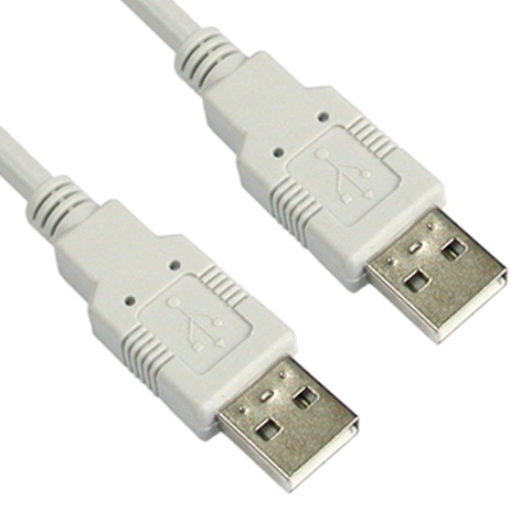 [AM-AM] USB-A 2.0 to USB-A 2.0 케이블, NETmate, NMC-UA230 [화이트/3m]