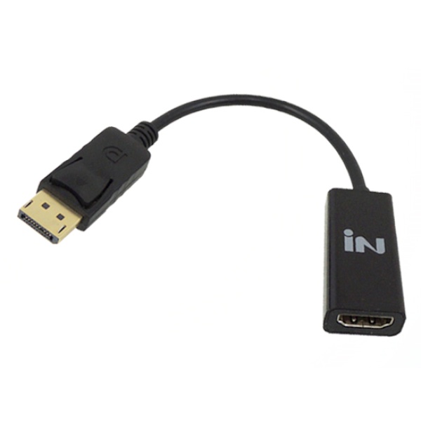 인네트워크 DisplayPort to HDMI 컨버터, 오디오 지원 [IN-DPH19] [블랙]