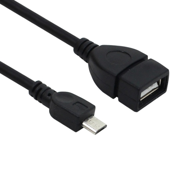 USB-A 2.0 to Micro 5핀 F/M 변환케이블, NX125 [0.1m]