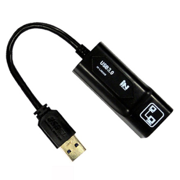 인네트워크 IN-LAN30B (유선랜카드/USB/1000Mbps) [블랙]