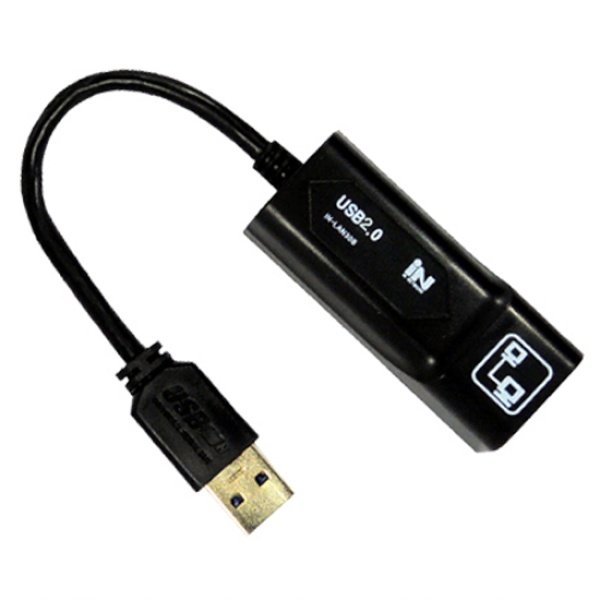 인네트워크 IN-LAN20 (유선랜카드/USB2.0/100Mbps) [IN-LAN20B/블랙]