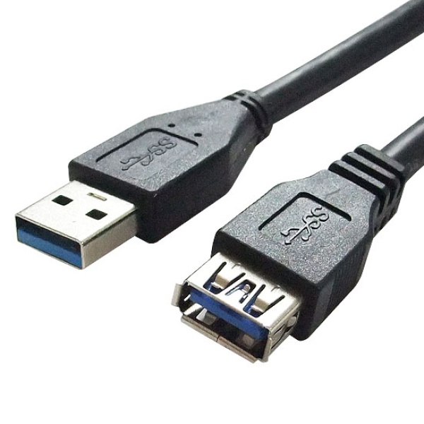 [AM-AF] USB-A 3.0 to USB-A 3.0 M/F 연장케이블, DW-USB3MF-3M [블랙/3m]