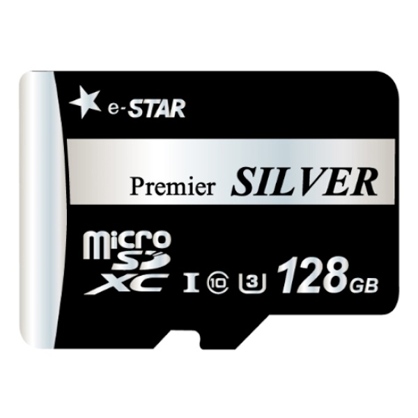 MicroSDHC/XC, Class10 (U1), Premier SILVER, UHS-I MicroSDXC 128GB