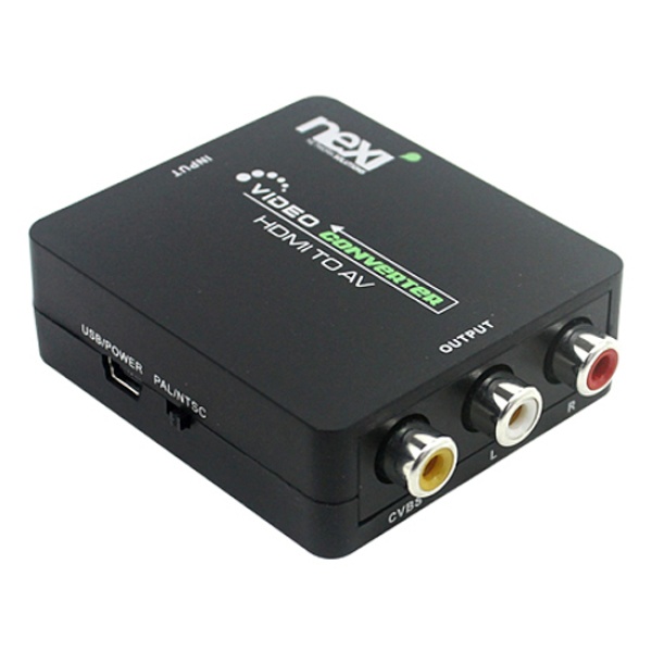 HDMI to 3RCA(AV) 컨버터, NX-HD3RCA / NX433 [블랙]