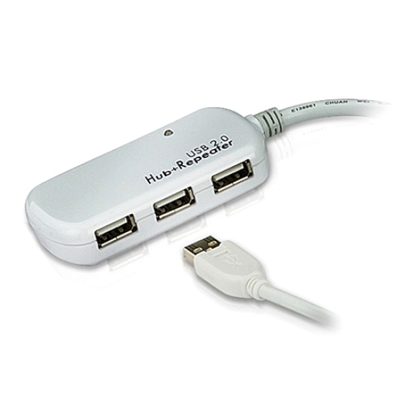 에이텐 USB2.0 연장 리피터 케이블 [AM-AF] 12M [허브겸용/UE2120H]
